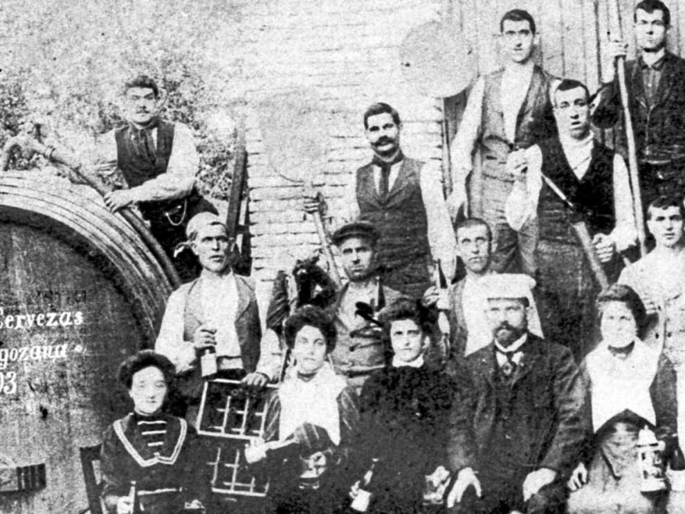 Primeros trabajadores de La Zaragozana.