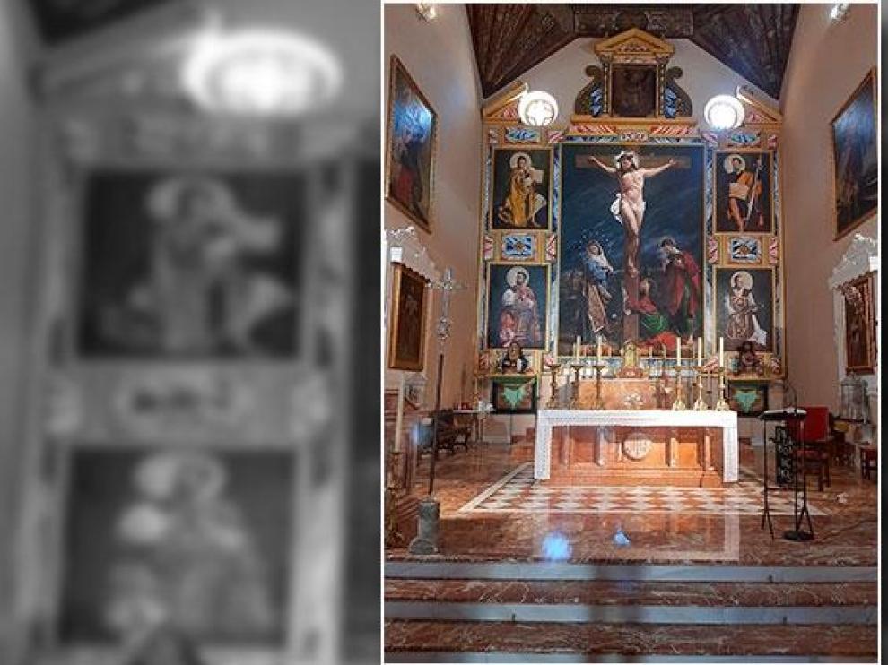 El nuevo retablo de la parroquia de San Miguel de Guadix.