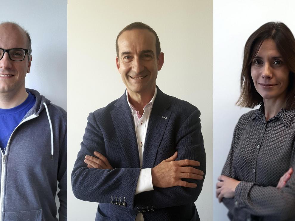 Los tres investigadores del IACS encargados del estudio.