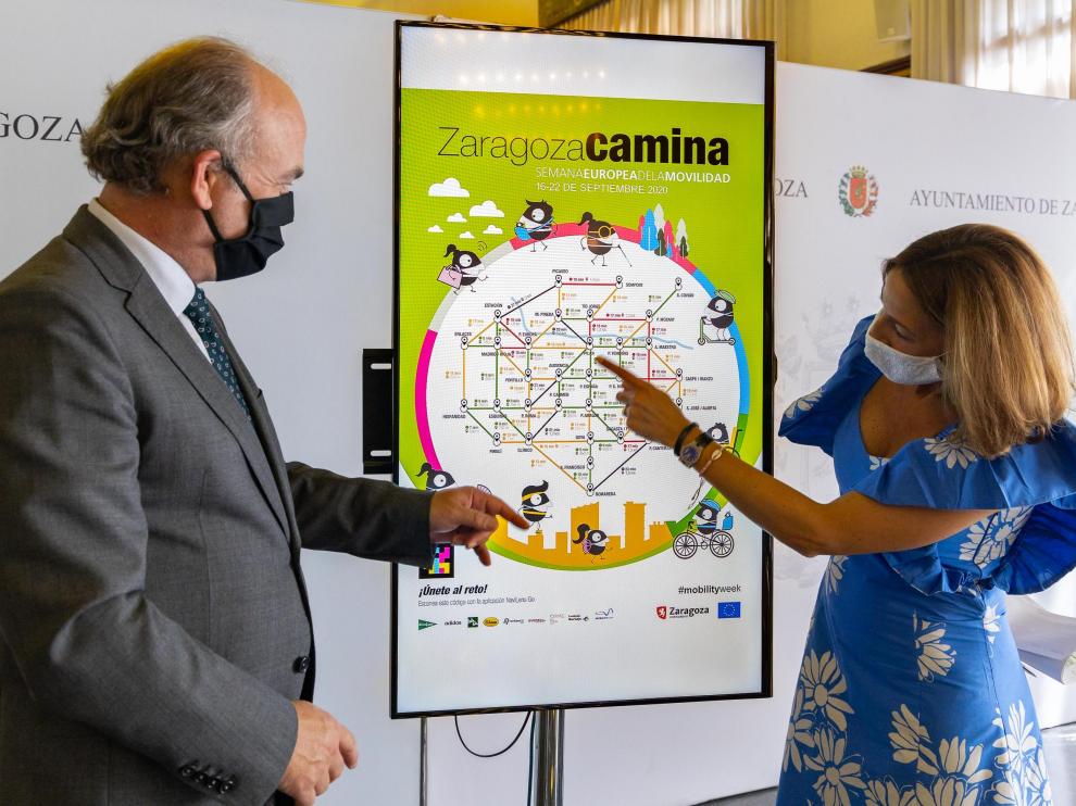Presentación de la Semana Europea de la Movilidad en Zaragoza.