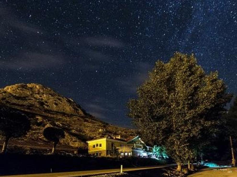 Noche estrellada en Aliaga.