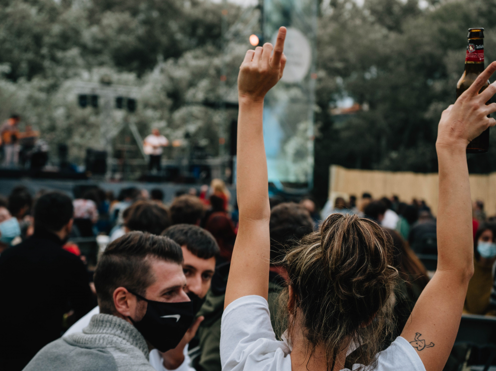 Ambiente en el último concierto de El Bosque Sonoro en Mozota