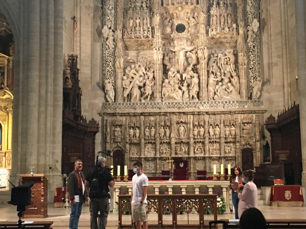 Retablo de Damián Forment, en la catedral de Huesca.