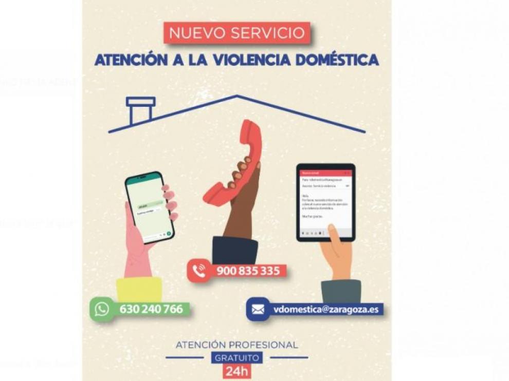 Nuevo servicio del Ayuntamiento de Zaragoza para atender la violencia doméstica las 24 horas del día