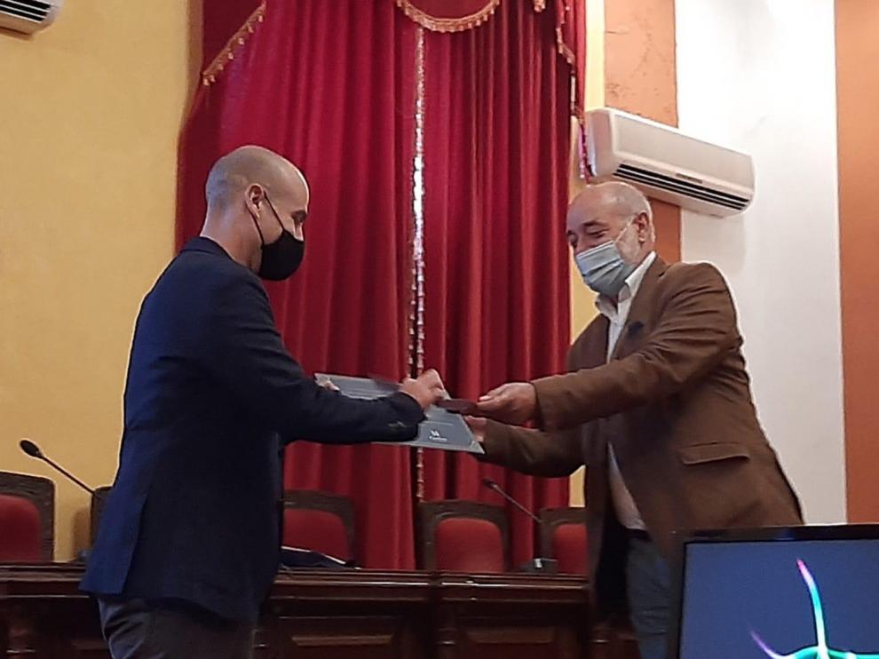 Raúl Garcés recogió el premio este pasado fin de semana en La Carolina
