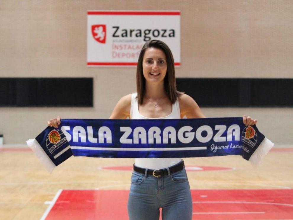 La guardameta navarra del Sala Zaragoza Ana Etayo