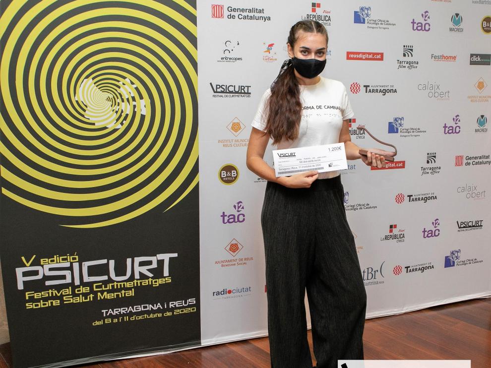 Laura Torrijos-Bescós en la gala de entrega de los premios del certamen.