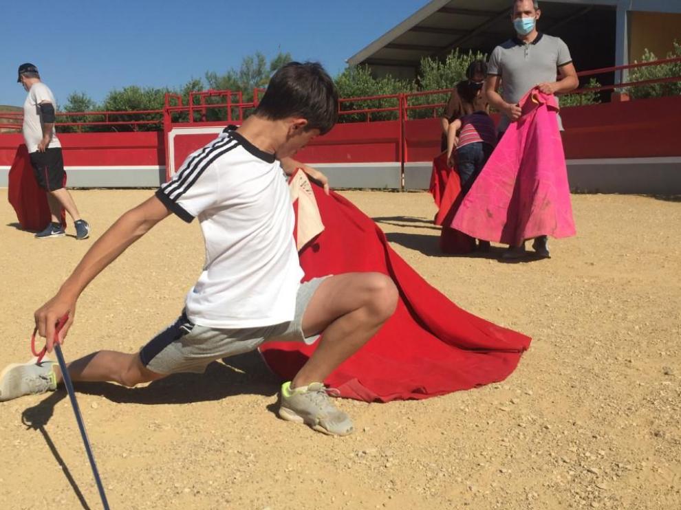 Alumnos de la Escuela de Tauromaquias.