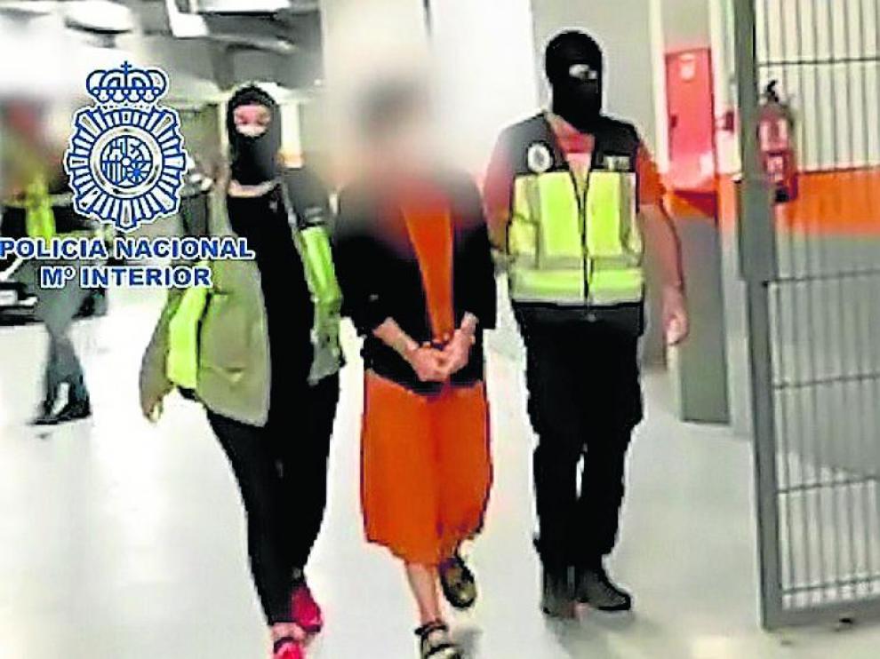 Miren Itxaso Zaldua fue detenida por la Policía en Hernani en julio.