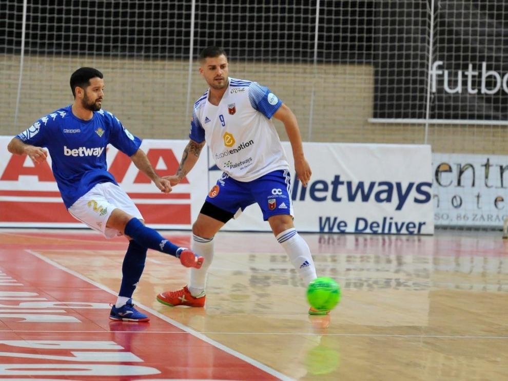 Un momento del partido.