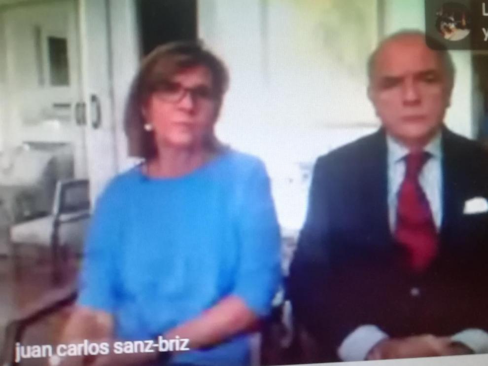 Juan Carlos Sanz Briz, hijo del diplomático, al inaugurar el Simposio internacional del Holocausto en la Universidad de Zaragoza.