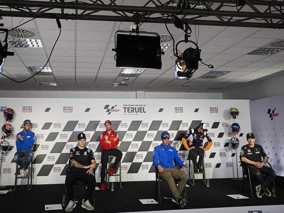Rueda de prensa previa al Gran Premio Loqui Moli de Teruel en Motorland