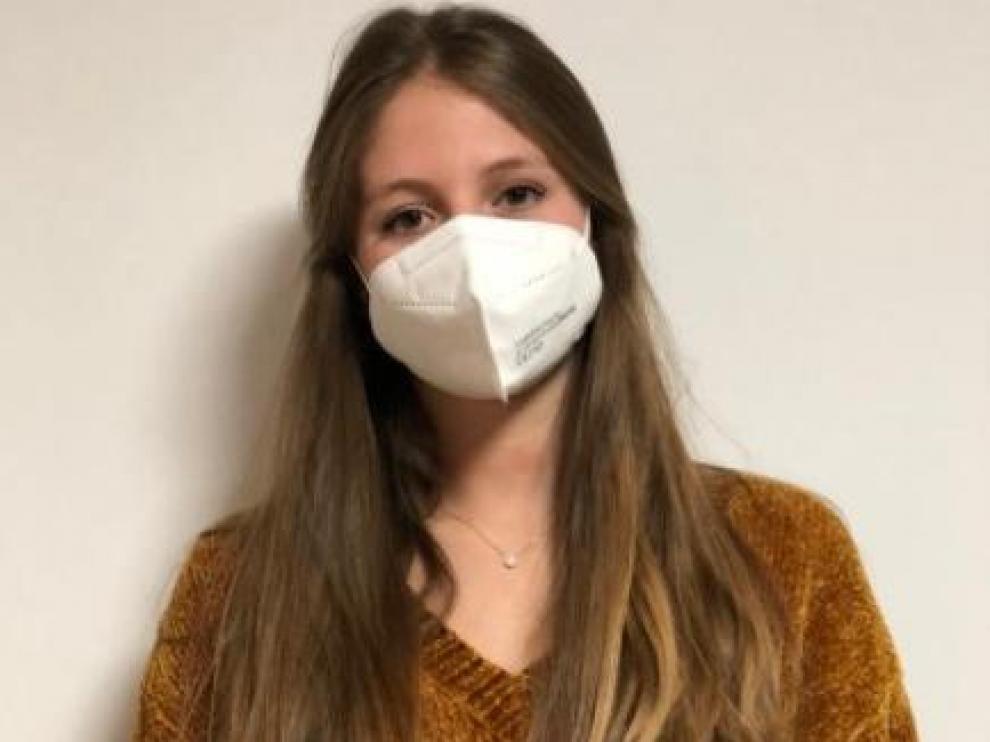 Paula Lobaco, de 22 años, cayó enferma de covid y tuvo que ser hospitalizada.