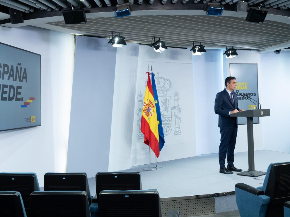 Pedro Sánchez durante su declaración del pasado viernes.