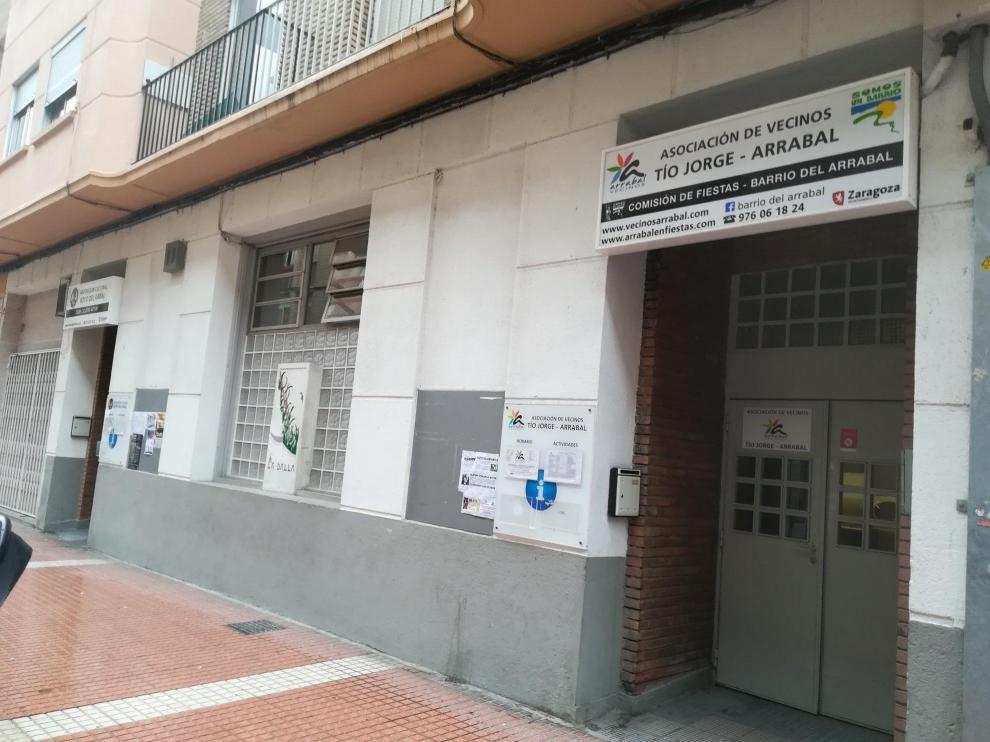 Sede de la asociación de vecinos del Arrabal.