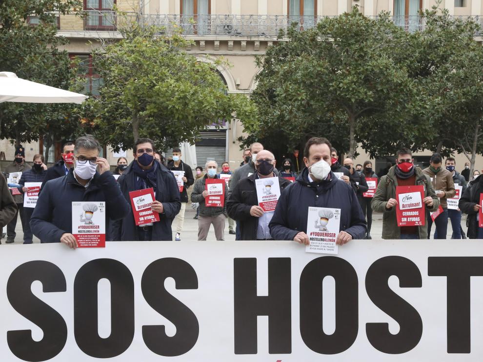 Concentración de la hostelería en Zaragoza