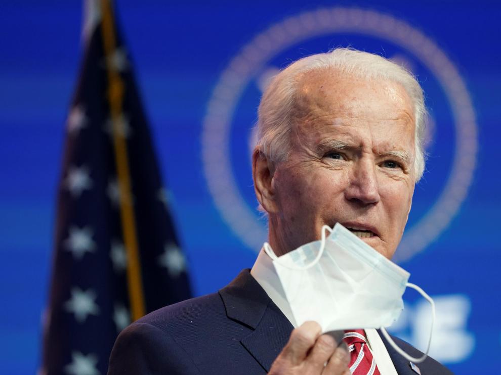 Biden, este lunes en un acto en Wilmington, Delaware.