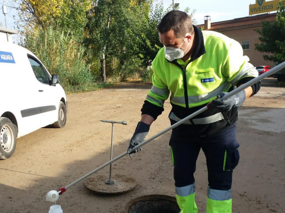 Toma de muestras del proyecto City Sentinel en Calatayud.