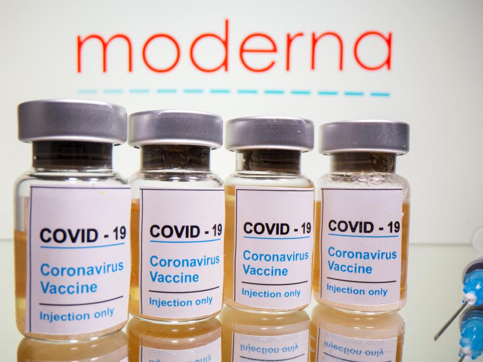 viales de la vacuna desarrollada por moderna contra el coronavirus.r d.2503 1642