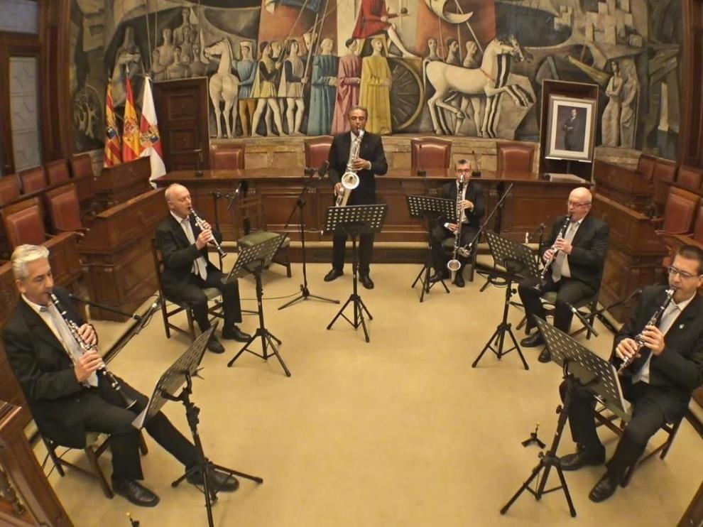 Grupo instrumental de la DPZ que este domingo ofrece un concierto en 'streaming'