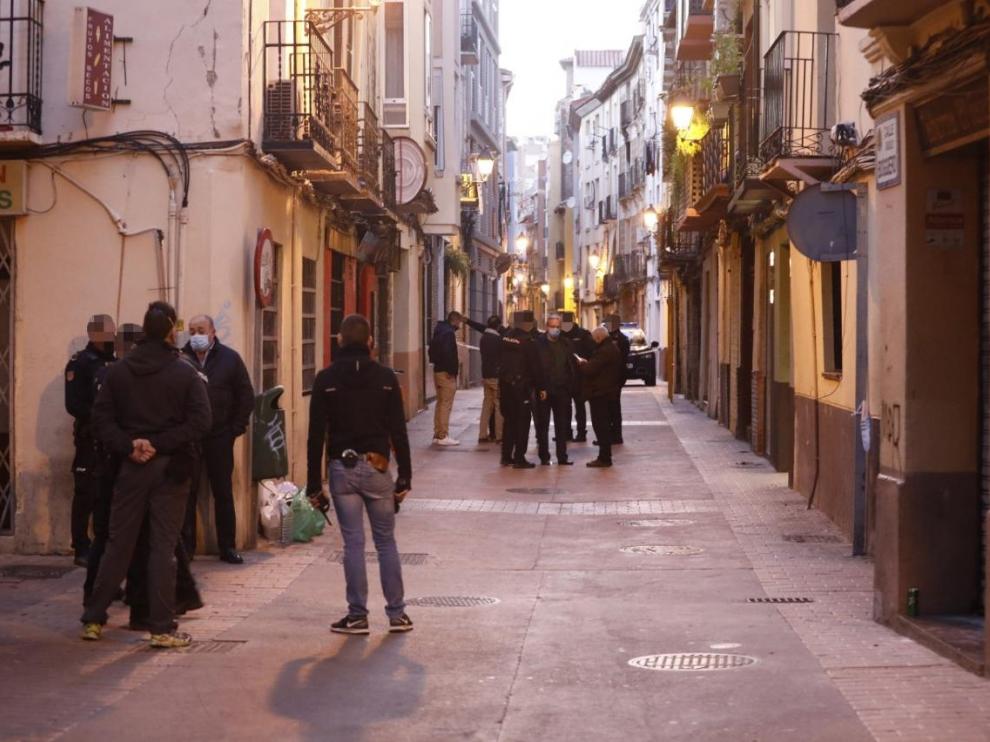 Tiroteo en la calle de Boggiero de Zaragoza.