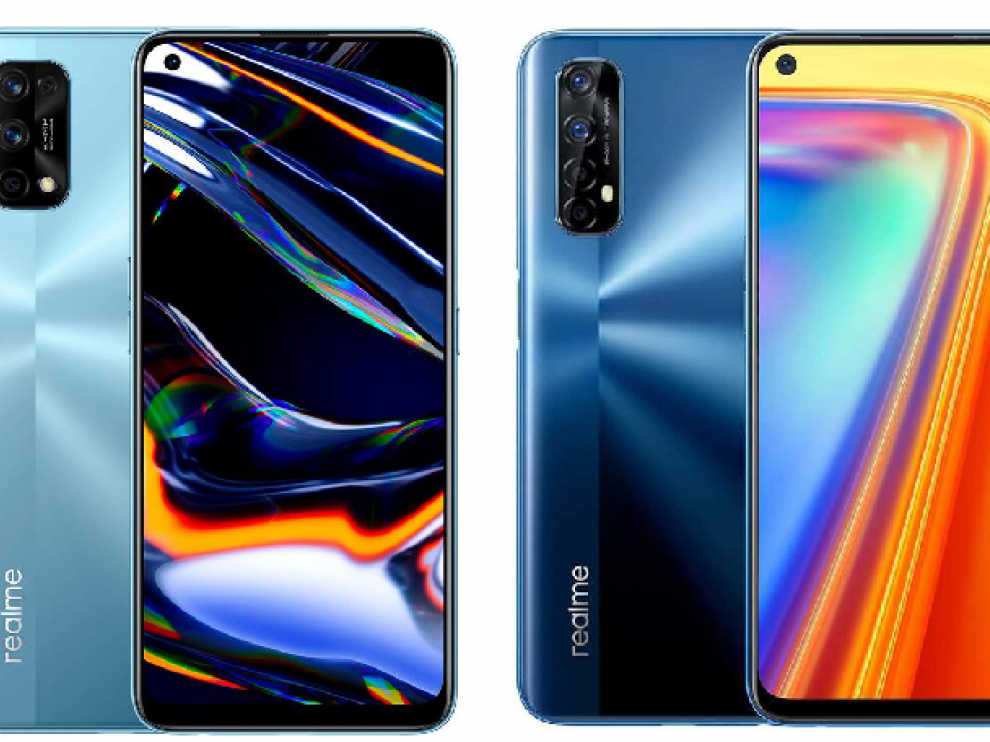 El Realme 7 Pro es más rápido, más ligero, tiene carga de 65 W. El Realme 7 normal cuesta 100 euros menos y más batería.
