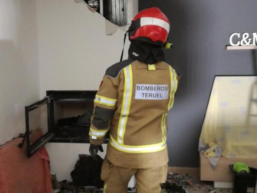 Actuación de los bomberos