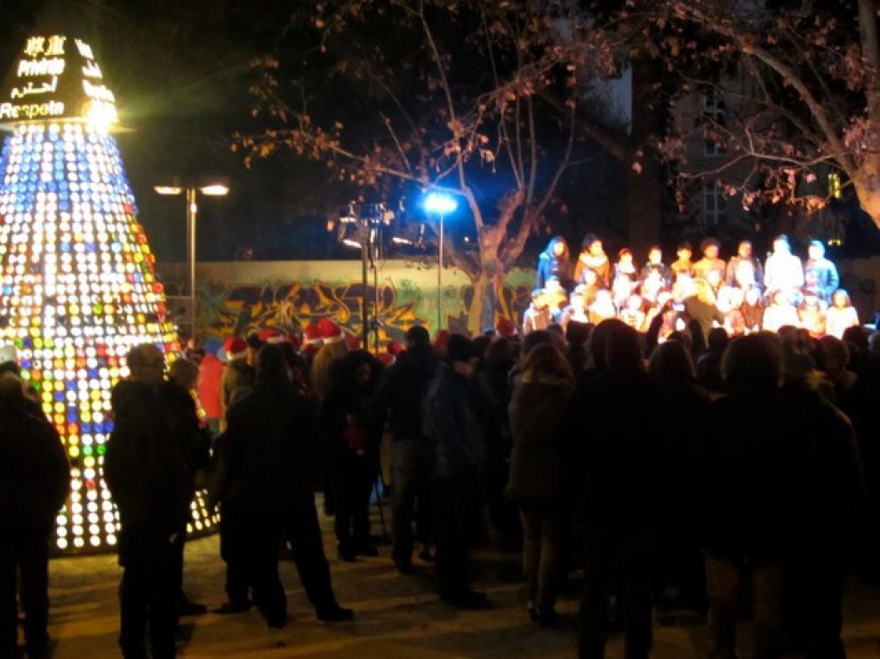 Imagen de archivo del Árbol de la convivencia de las Delicias.