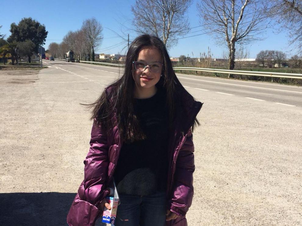 María Delgado estudia en el Colegio Salesianos de Huesca