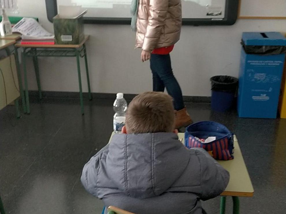 Un aula del colegio Valdespartera.