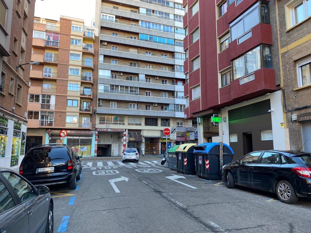Calle Escosura, en Zaragoza.