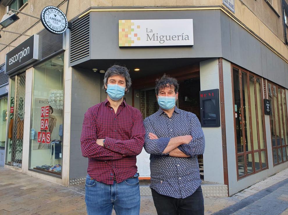 Javier y Carlos Martín, dueños de La Miguería.