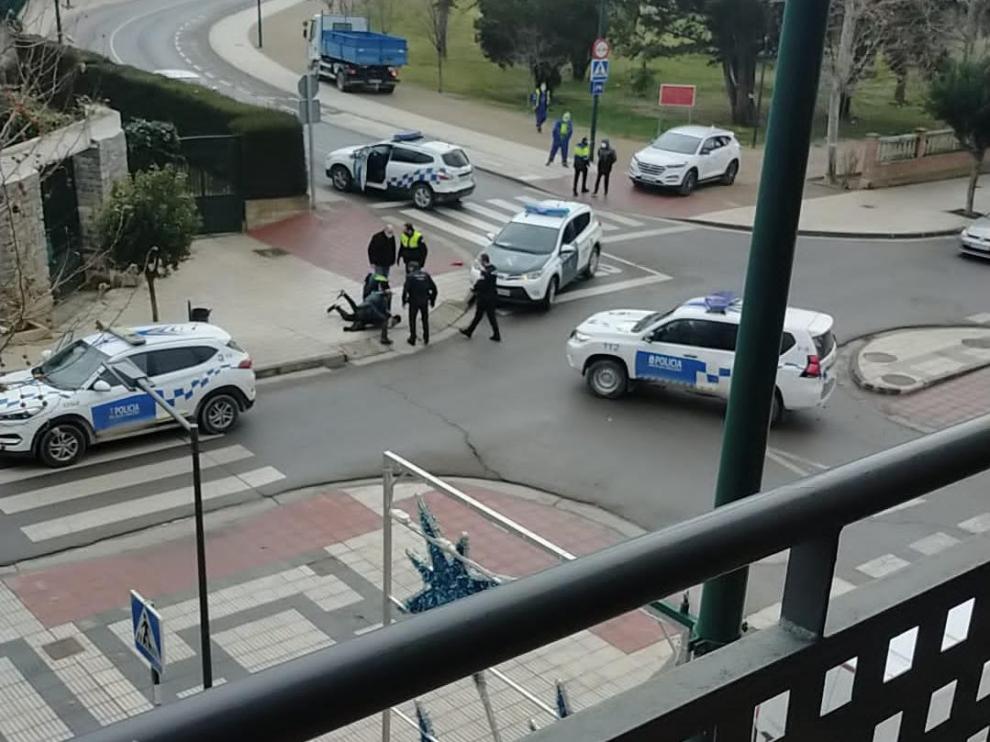 Detención de un joven en Ejea por agredir a un agente