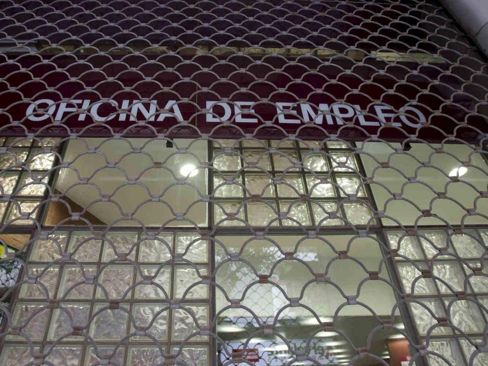 Oficina de empleo en Zaragoza.