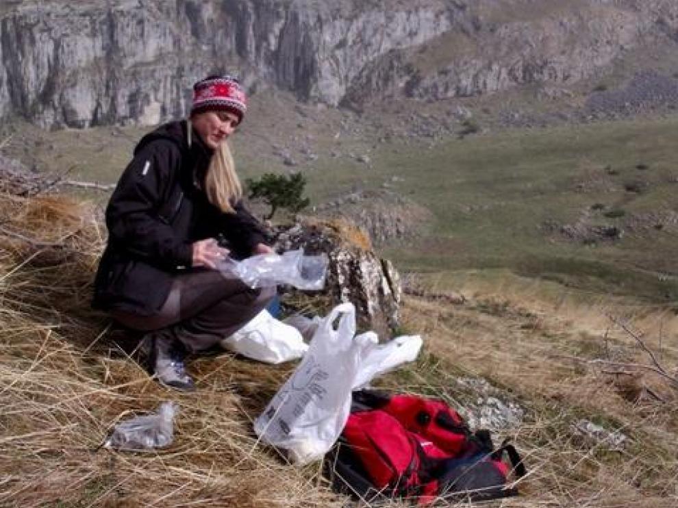 Ana Paula Conte en una de sus salidas al campo.