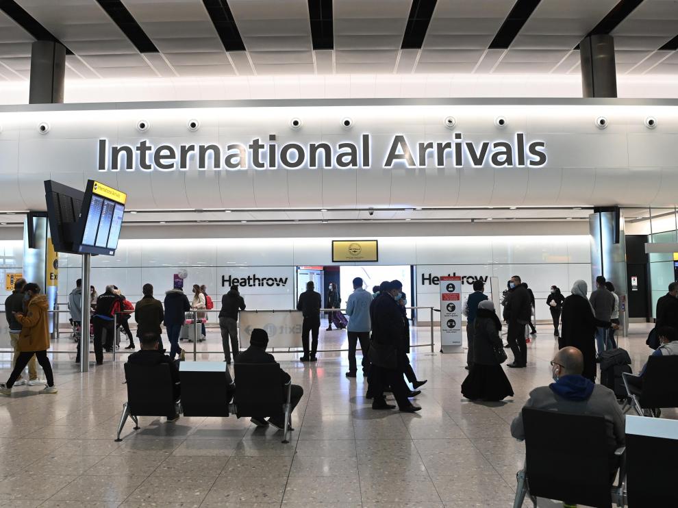 Interior del aeropuerto internacional de Heathrow en Londres, el pasado domingo.