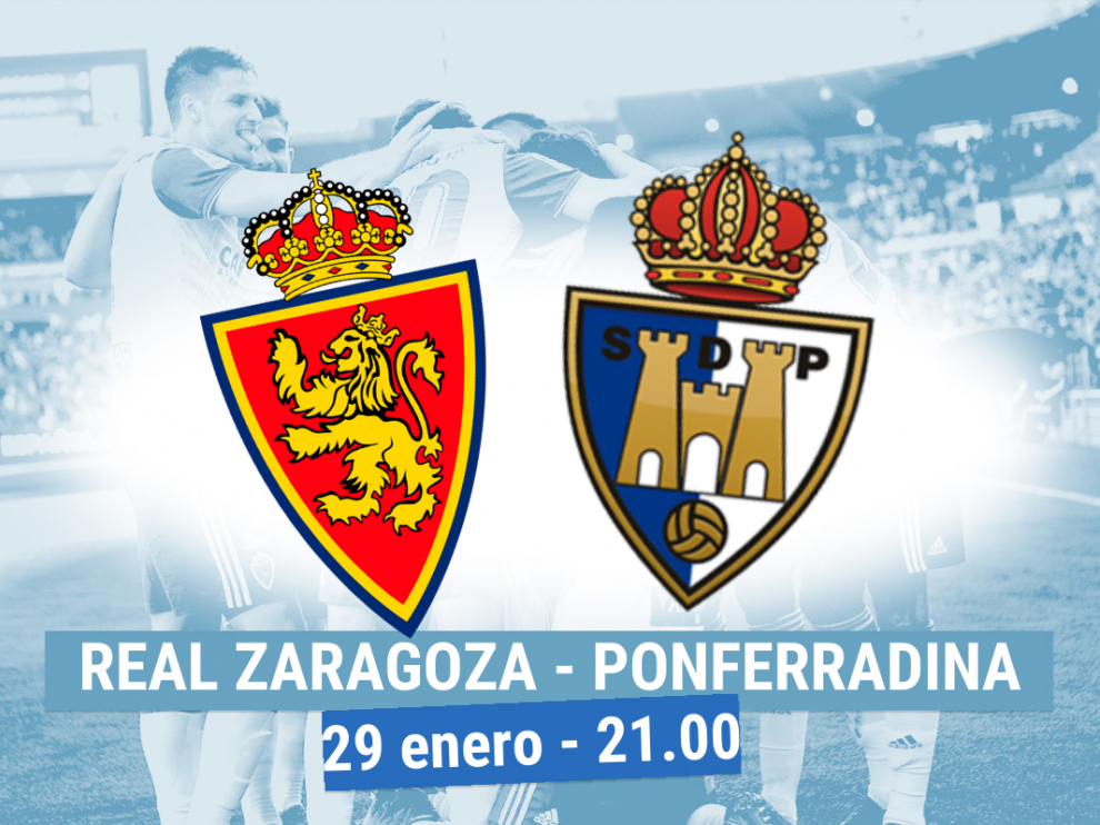 Horario y dónde ver el Real Zaragoza-Ponferradina