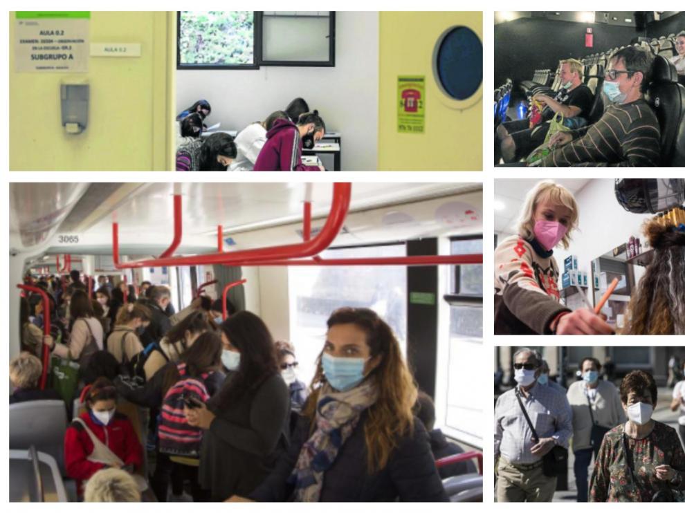 Actividades cotidianas donde el uso de mascarilla es obligatorio.