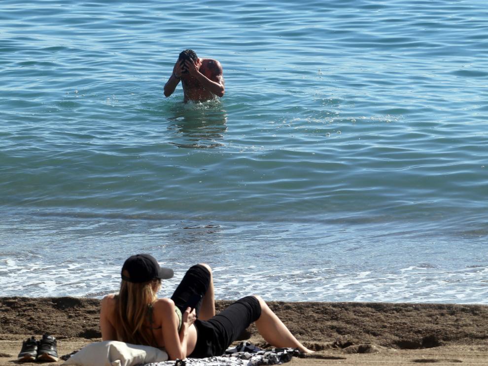 Playa de Málaga.