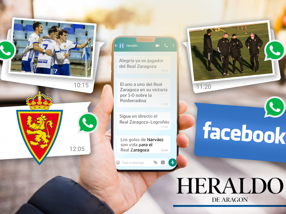 Sigue la actualidad del Real Zaragoza: recibe las noticias vía WhatsApp y únete a nuestra comunidad en Facebook