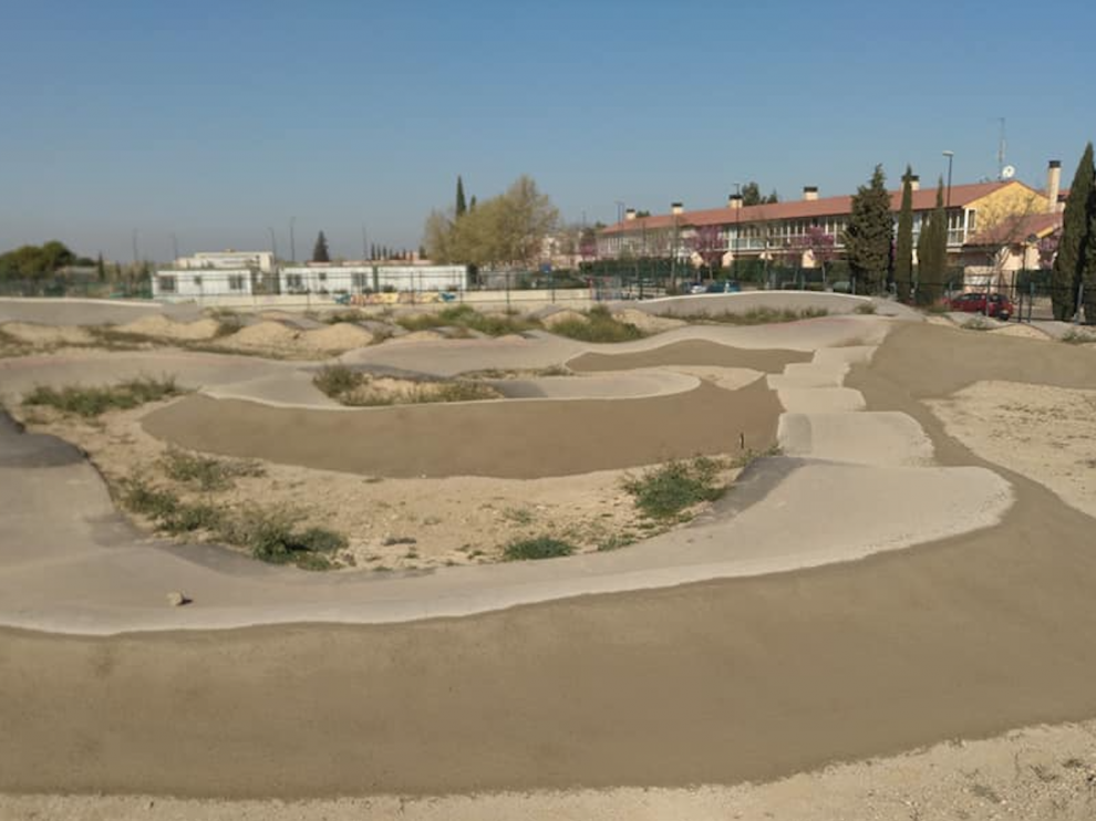 El 'pump track' de Parque Goya.