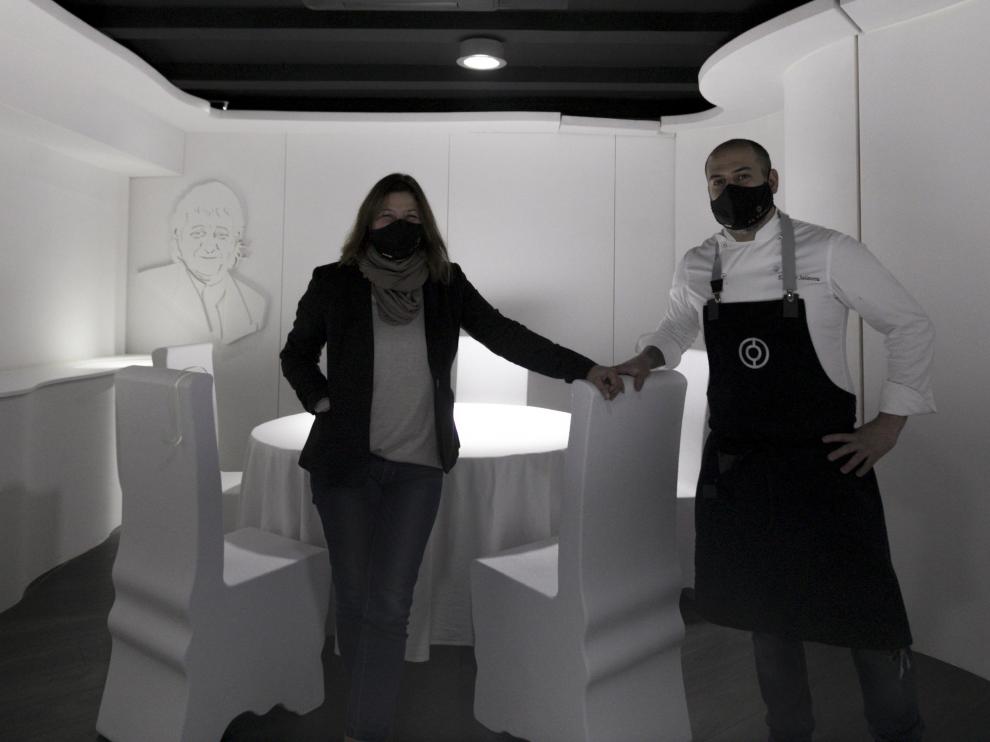 Ana Acín y Eduardo Salanova ultiman la reapertura del sorprendente Espacio N de La Venta del Sotón.
