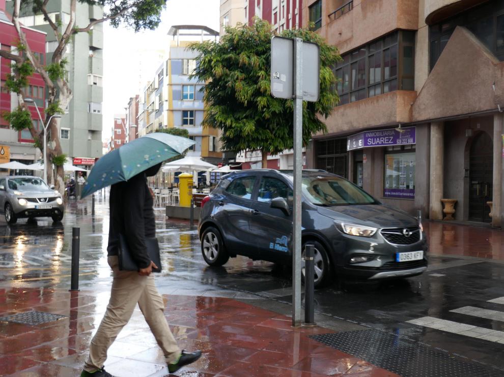 Lluvia en Las Palmas.