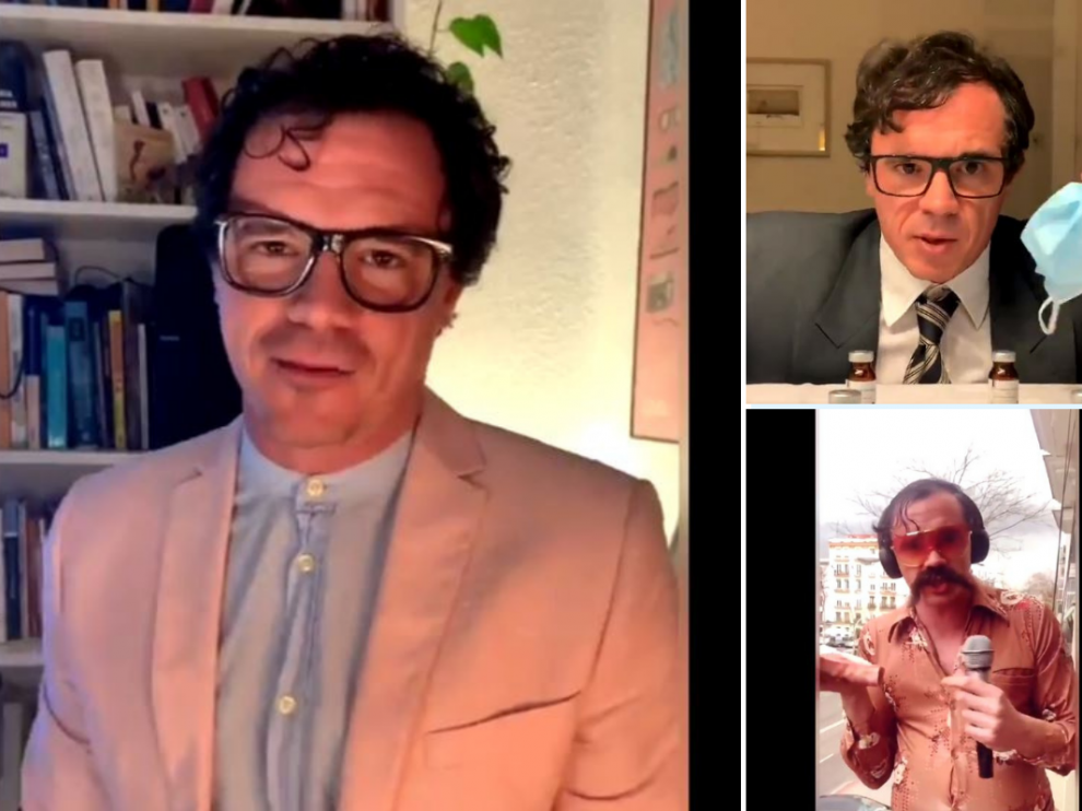 Rafa Maza como Boris Izaguirre, Salvador Illa o imitando a un reportero ruso.