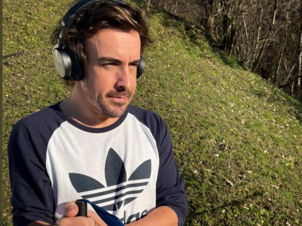 Fernando Alonso, en la imagen que ha colgado en sus redes sociales.