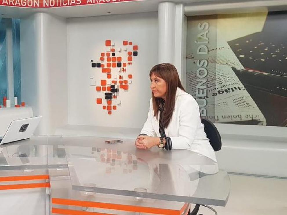Repollés durante su entrevista en Aragón TV