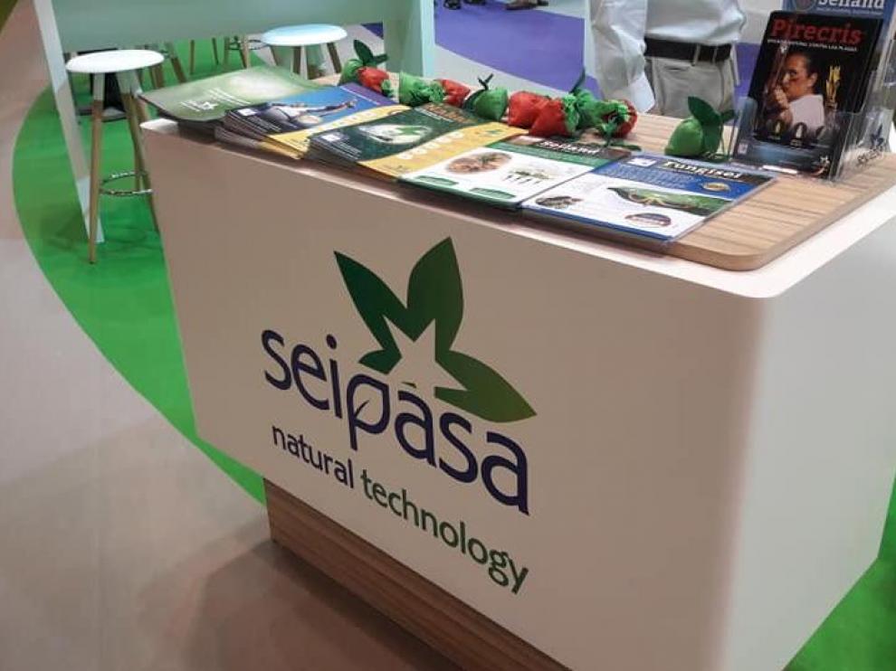 Expositor de la firma oscense Seipasa.