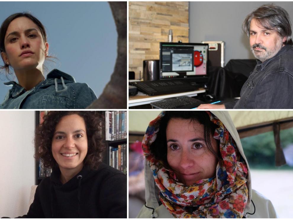 Megan Montaner, Juanjo Javierre, Inés Laporta y Juncal Rodríguez.