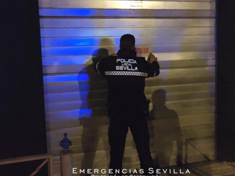 El local quedó precintado por la Policía