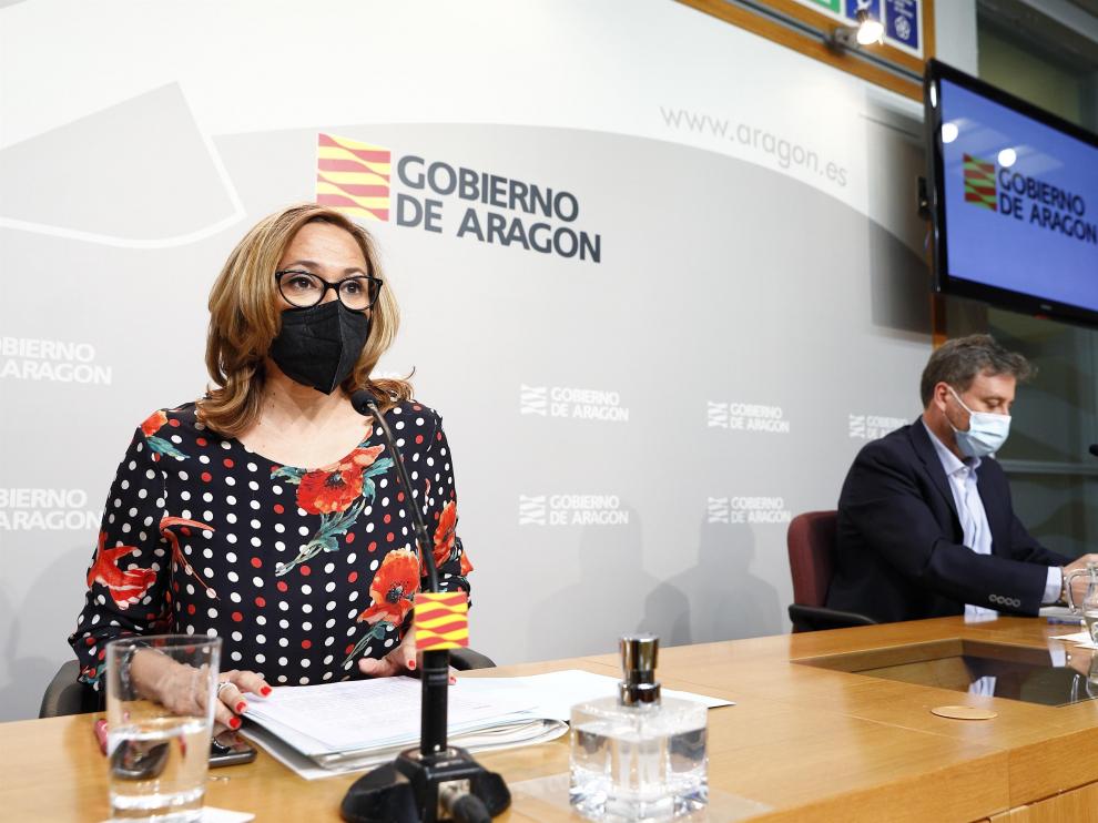 La consejera de Presidencia y Relaciones Institucionales del Gobierno de Aragón, Mayte Pérez.